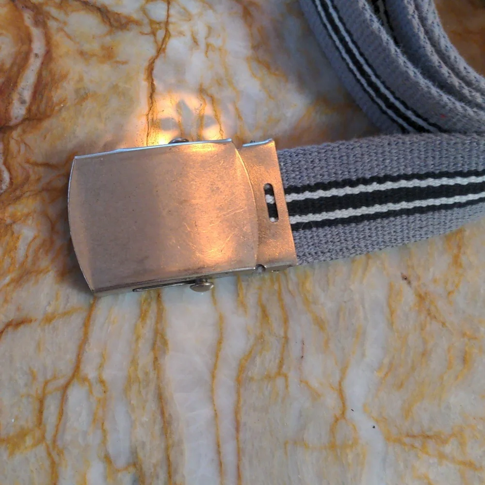 Gray web belt